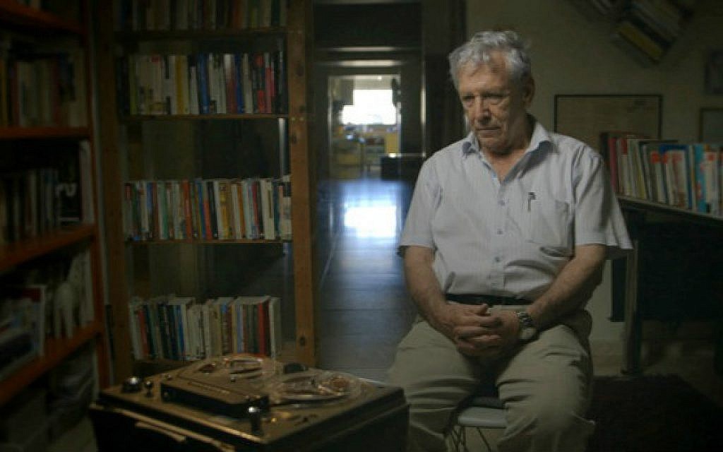 Amos Oz has always spoken his mind; here, he is in a scene from 'Censored Voices,' the award-winning documentary about the Six-Day War based on the book he co-wrote (Courtesy 'Censored Voices')