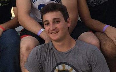18-year-old Ezra Schwartz from Massachusetts, killed during a terrorist attack at the Gush Etzion Juntion, November 19, 2015 (Courtesy)