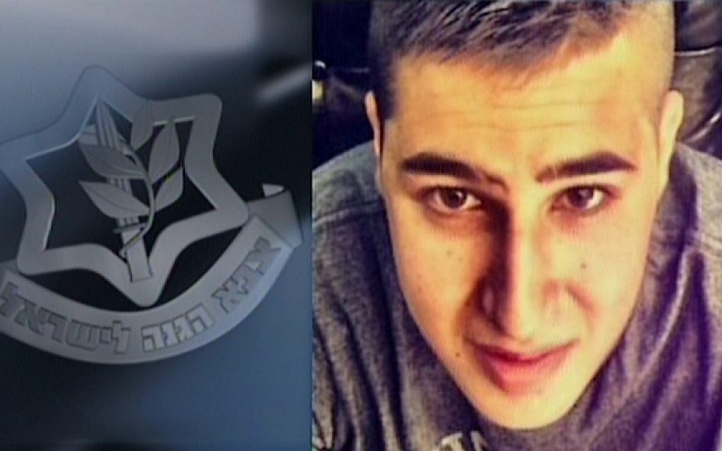Ziv Mizrahi, an 18-year-old IDF soldier from Givat Ze'ev, was killed in a stabbing attack at a West Bank gas station on November 23, 2015 (screen capture: Channel 2)