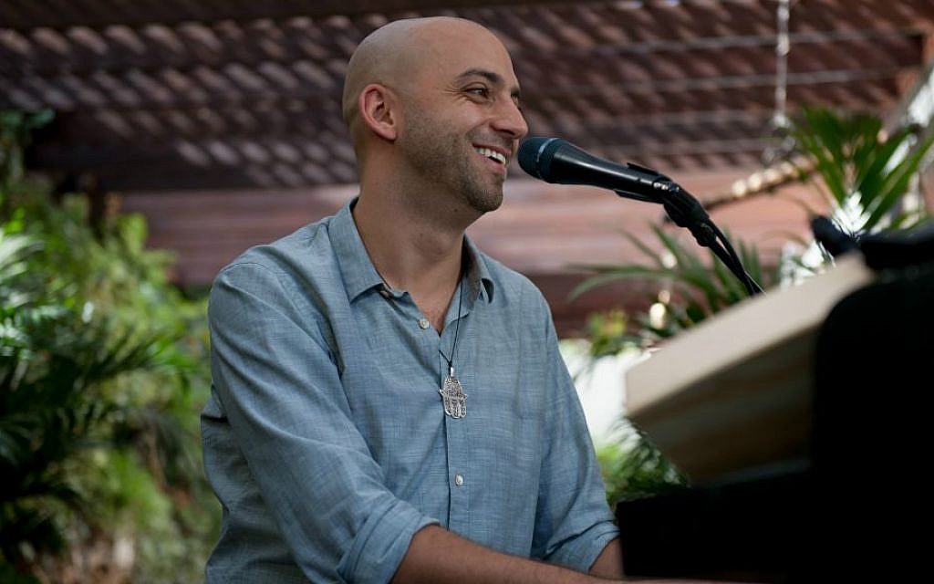 Idan Raichel, at the launch of his latest album and his first solo work (Courtesy Lior Keter)
