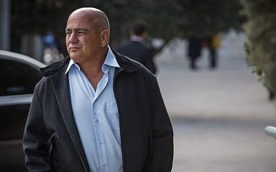 Former chairman of Bank Hapoalim Danny Dankner leaves the Supreme Court in Jerusalem on December 29, 2015. (Hadas Parush/Flash90)
