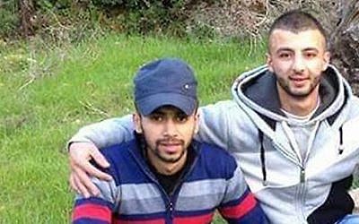 File: Anan Abu Habsah and Issa Assaf, both 21, from Qalandiya, named as the terrorists who killed two Israelis near Jaffa Gate on December 23, 2015 (Courtesy)