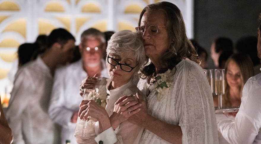 Jeffrey Tambor, right, with Judith Light in the second season of 'Transparent,' a show about a Jewish father who transitions and how his family reacts. (Courtesy of Amazon Studios)