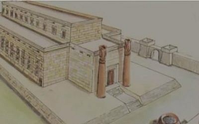 An artist's rendition of Solomon's First Temple (YouTube screen capture)