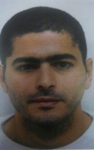 Nashat Milhem, the Arab Israeli man who carried out the shooting attack in Tel Aviv on January 1, 2016. (Israel Police)