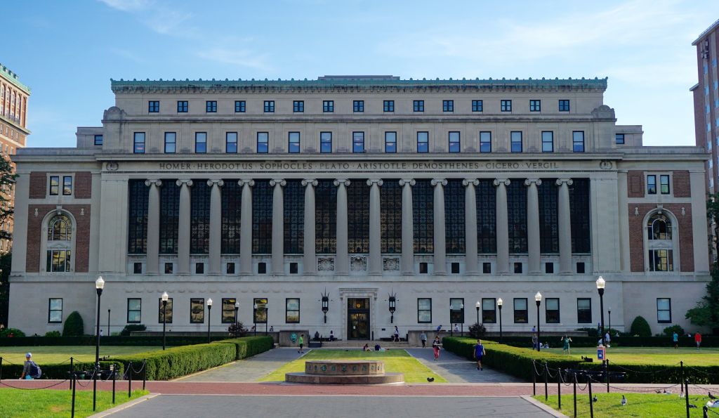 Butler Library at New York City's Columbia University, a hotbed of anti-Israel activities for many years (Wikimedia Commons)