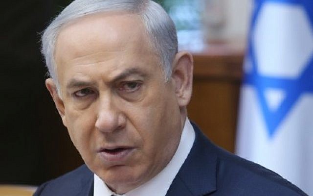 Prime Minister Benjamin Netanyahu on January 3, 2016 (Alex Kolomoisky/POOL/Flash90)