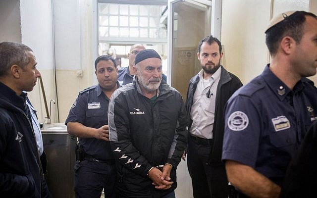 Left-wing Israeli activist Ezra Nawi, seen at the Jerusalem Magistrate's Court on January 20, 2016. (Photo by Yonatan Sindel/Flash90)