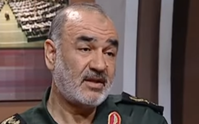 Brig. Gen. Hossein Salami, the new head of Iran's Islamic Revolutionary Guard Corps. (YouTube screen capture)