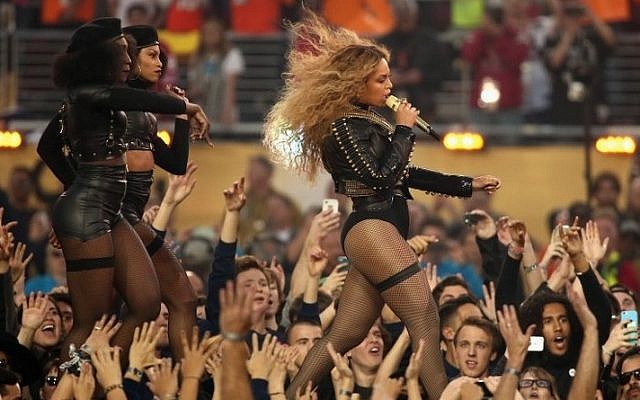 Beyonce performs onstage during the Pepsi Super Bowl 50 Halftime Show at Levi's Stadium on February 7, 2016 in Santa Clara, California.  (Christopher Polk/Getty Images/AFP)