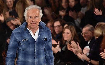 Ralph Lauren at his fashion show during Mercedes-Benz Fashion Week 2015 in New York City, Feb. 19, 2015. (Mike Coppola/Getty Images for Mercedes-Benz Fashion Week/JTA)