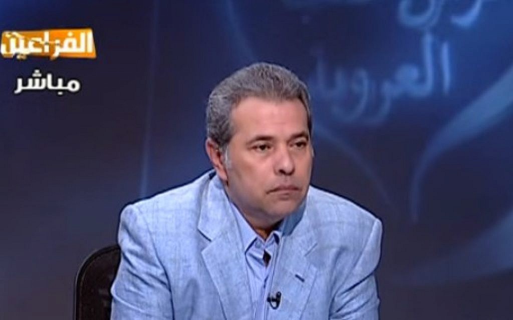 Egyptian television host and parliament member Tawfiq Okasha (YouTube screen capture)