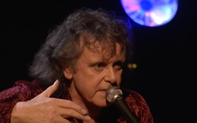 A photo of Donovan from 2007, taken from a YouTube video of Donovan performing live at the Kodak Theatre in Hollywood, California (Courtesy YouTube)