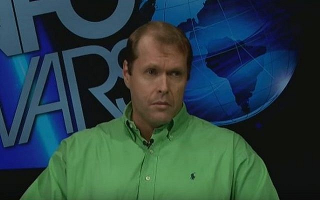 Robert Morrow, the newly elected leader of the Republican Party in Travis County, Texas, in a TV interview on August 20, 2011. (screen shot: YouTube)