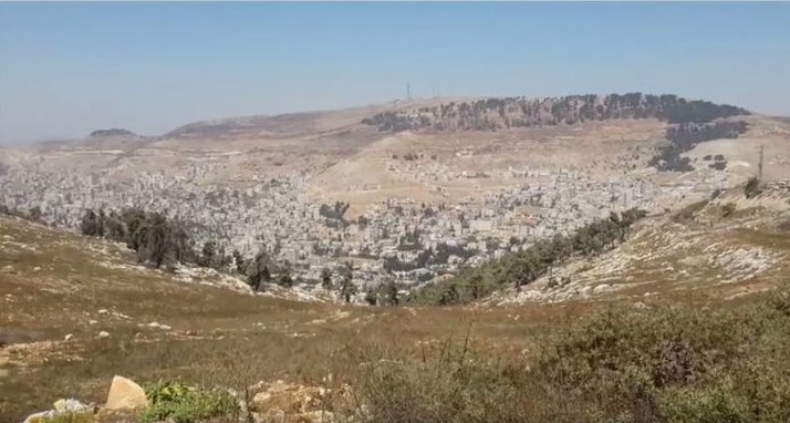 The settlement of Har Bracha in the northern West Bank in September 2014. 