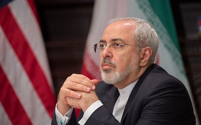Iran's Foreign Minister Mohammad Javad Zarif listens on April 22, 2016 in New York. (AFP Photo/Bryan R. Smith)