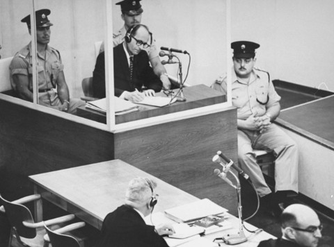 The 1962 trial of Adolf Eichmann in Jerusalem, after which the so-called 'architect' of the Holocaust was sentenced to death (Wikimedia Commons)