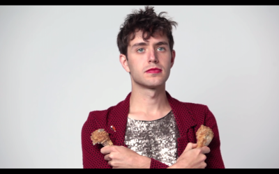 Screenshot from Ezra Furman's 2015 music video 'Lousy connection' (courtesy)