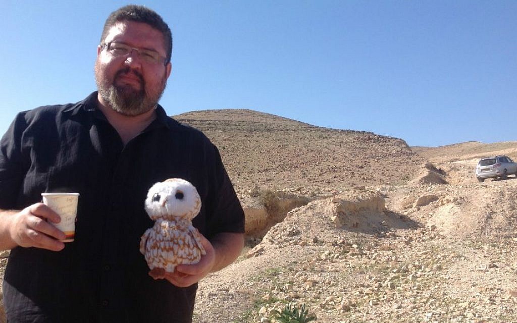 Indigenous activist Ryan Bellerose in the Negev Desert (courtesy)