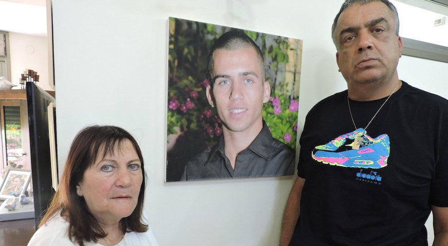 Zehava and Herzl Shaul say they have no definitive proof that their son Oron died after he was captured by Hamas in Gaza City on July 20, 2014. (JTA/Ben Sales)