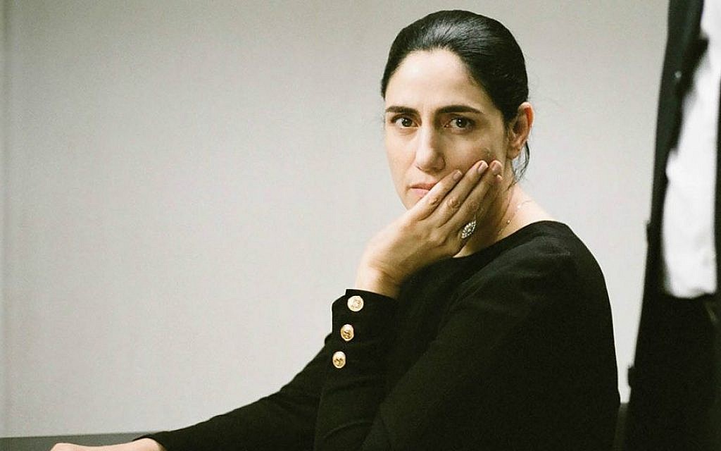 The late Ronit Elkabetz in her role as Viviane Amsalem, the distressed, estranged wife seeking a religious divorce in 'Gett' -- the late actress is now the subject of a new documentary (Courtesy 'Gett')