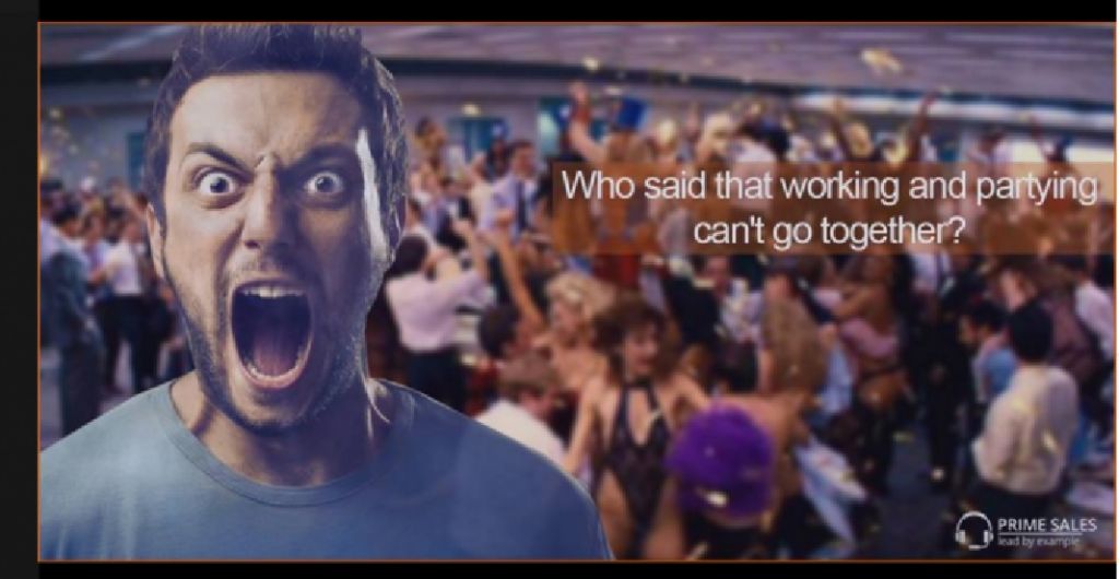 An ad for binary options firm Prime Sales featuring a still from ‘The Wolves of Wall Street” (Screenshot)