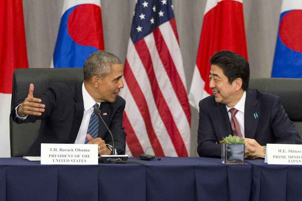 Japanese PM Visits U.S. To Talk Security With Obama