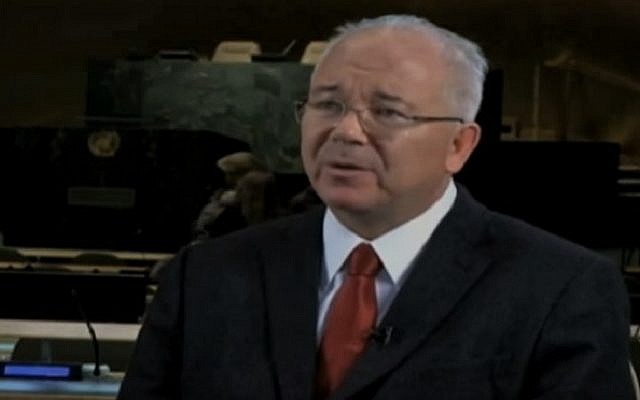 Venezuelan Ambassador to the UN Rafael Ramirez (screen capture: YouTube)