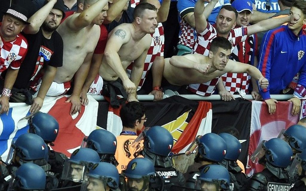 Croatia Turkey Charged Over New Euro 16 Fan Trouble The Times Of Israel