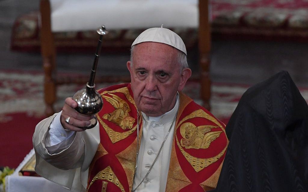 Bewijs Uitsteken rollen Vatican denies pope has 'Crusades' mentality over Armenian genocide | The  Times of Israel
