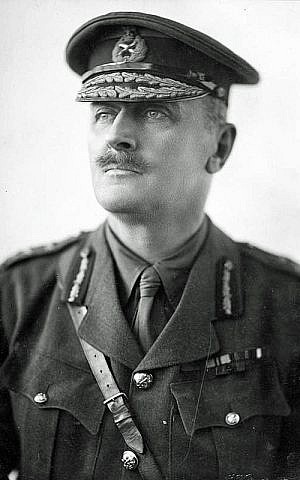 Field Marshal Viscount Edmund Allenby after the conquest of Jerusalem (Wikipedia)
