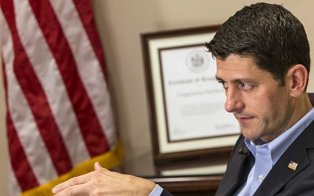 House Speaker Paul Ryan, R-Wis., speaks during an interview with The Associated Press in Janesville, Wisconsin, June 2, 2016. (AP/Andy Manis)