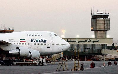 A Boeing 747 of Iran's national airline is seen at Mehrabad International Airport in Tehran, June 2003. (AP/Hasan Sarbakhshian, File)