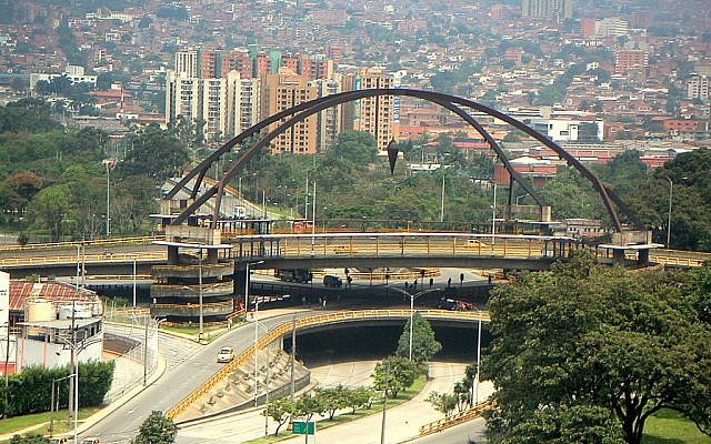 Illustrative: Point Zero Bridge in the center of Medellin, Columbia's second largest city. (CC BY-SA 3.0 Yimicorrea/Wikipedia)