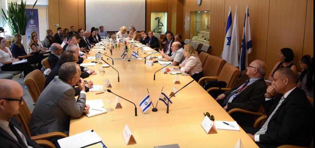 A session at the International Coordination Forum for the Restitution of the Holocaust Era Assets held at the Ministry of Foreign Affairs on June 8 and 9. (Elram Mandel/MFA)