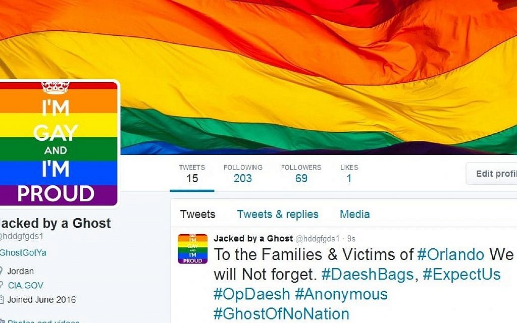 Hackin - IS Twitter accounts hacked, filled with gay porn | The Times of Israel