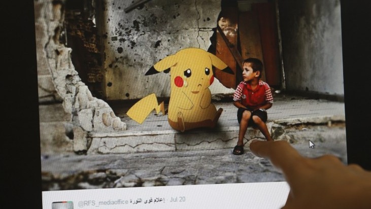 Syrians harness Pokémon Go frenzy to depict plight | The Times of Israel