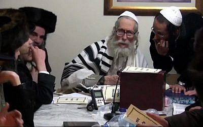 Rabbi Eliezer Berland speaks with students in a video from several years ago (Screen capture: YouTube)