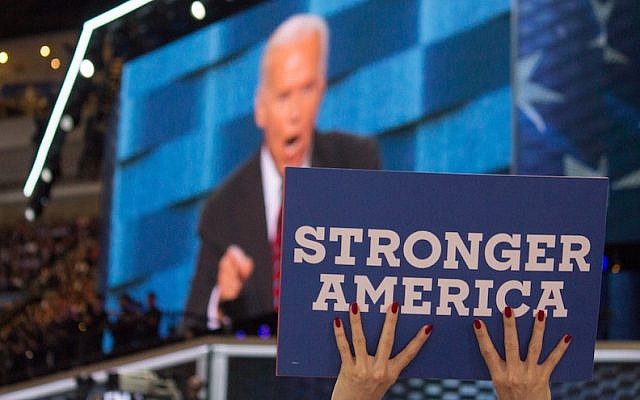 US Vice President Joe Biden speaking at the Democratic National Convention in Philadelphia on a night dedicated to national security, July 27, 2016. (DNC Flickr)