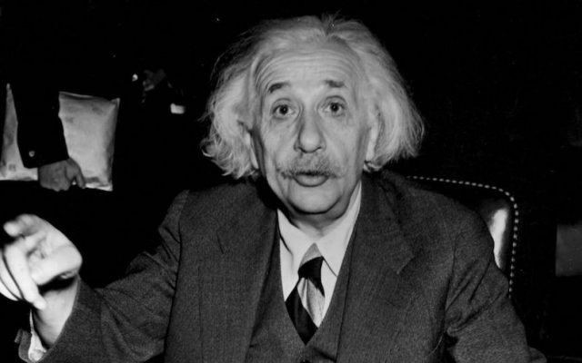 German-born American physicist Albert Einstein, 1946. (Central Press/Getty Images via JTA)
