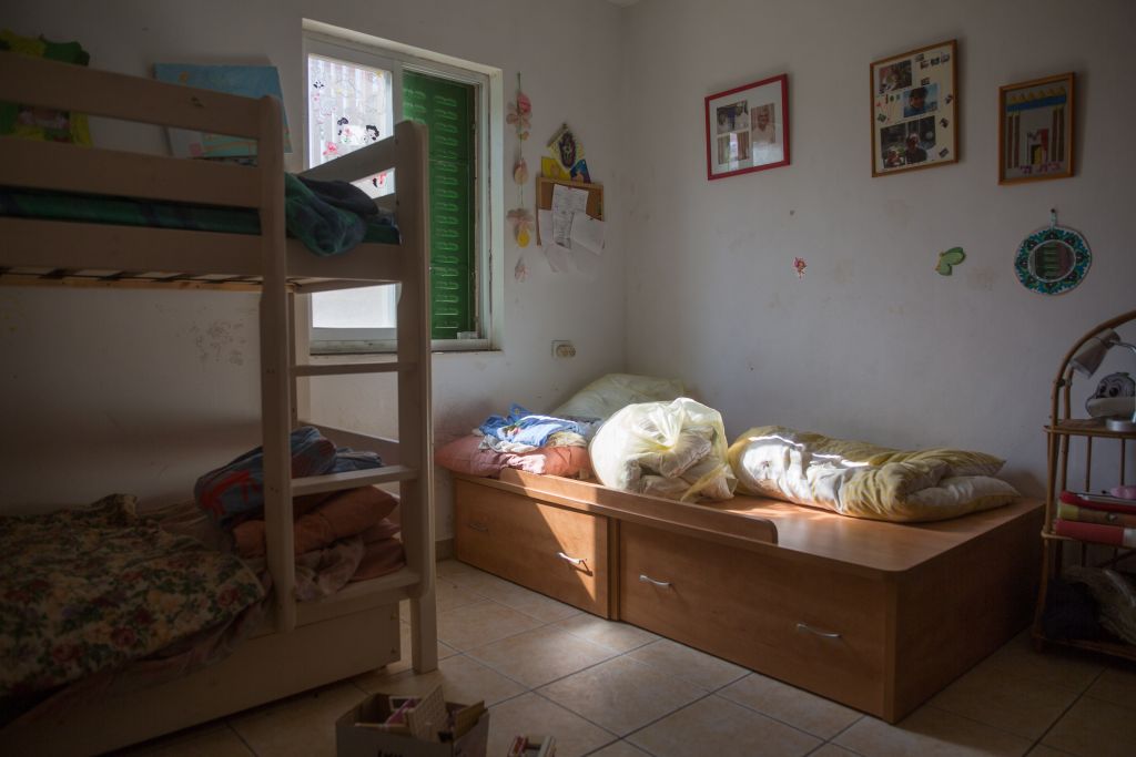 View of the bedroom of Hallel Yaffa Ariel, 13, who was stabbed and killed in a terror attack in the Jewish settlement of Kiryat Arba, in the West Bank on June 30, 2016. (Yonatan Sindel/Flash90)