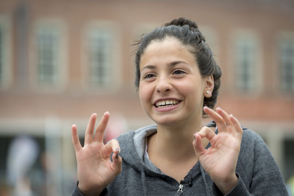 Mardini, 18, who represented Syria at the short-course World Championships in Turkey in 2012, fled the conflict in her home country along with sister Sarah in August 2015 and now resides in Germany. (International Olympic Committee)