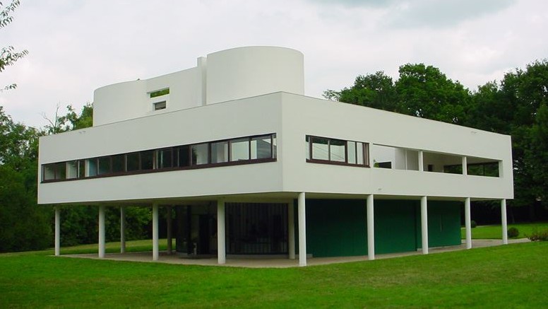 Le Corbusier's Villa Savoye in Poissy, on the outskirts of Paris. (Wikimedia)