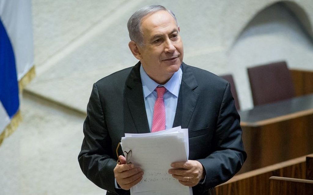 Prime Minister Benjamin Netanyahu in the Knesset, Jerusalem, August 3, 2016. (Yonatan Sindel/Flash90)