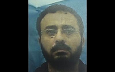Waheed Abd Allah Bossh, an engineer with the UN's Development Program, accused of using his position to aid the Hamas terrorist organization, on August 9, 2016. (Shin Bet)