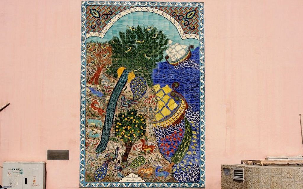 Armenian artist Marie Balian's mural took six months to complete. (Shmuel Bar-Am)