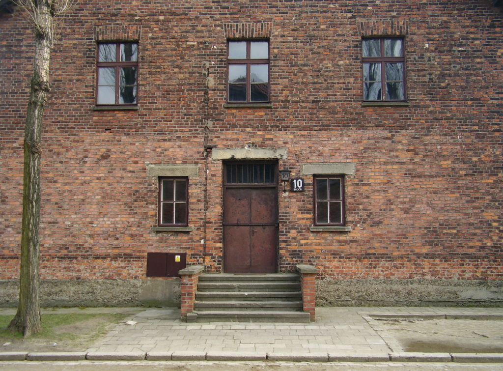 'Block 10' of the Nazi death camp Auschwitz in Poland, where fertility experiments were conducted on victims during the Holocaust (Public domain)