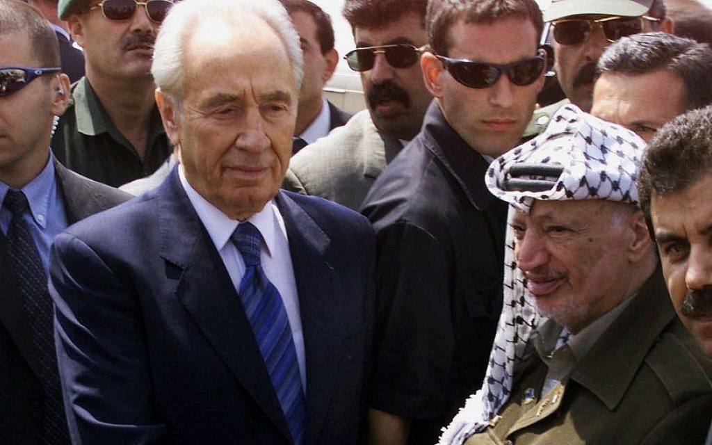 Peres to Begin in 1978: I'm against an Arafat state | The Times of Israel