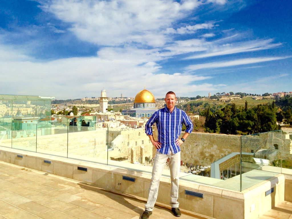 Former basketball star Tamir Goodman in Jerusalem's Old City. (Facebook)