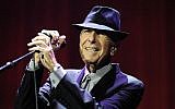 Leonard Cohen in concert at London’s O2 Arena, September 15, 2013. (Brian Rasic/Getty Images/JTA)